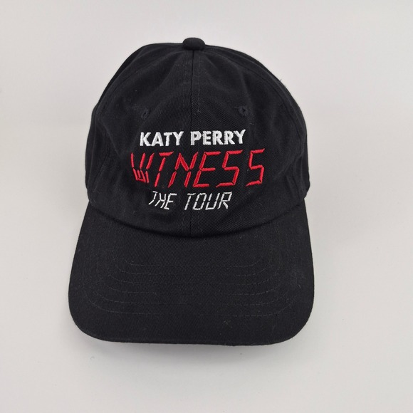 Katy Perry Accessories - Katy Perry Witness The Tour Baseball Cap Hat Black Cotton Concert Merch Nissi